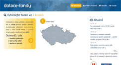 Desktop Screenshot of dotace-fondy.eu