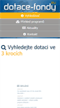 Mobile Screenshot of dotace-fondy.eu