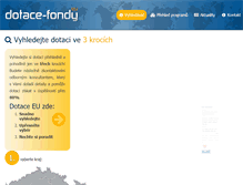 Tablet Screenshot of dotace-fondy.eu